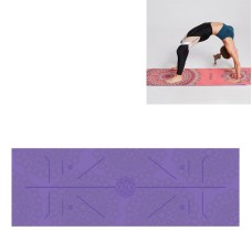 Portable Printed Non-slip Environmental Protection Yoga Mat Drape, Size: 185 x 63cm(Violet Lotus)