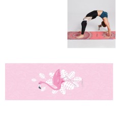 Portable Printed Non-slip Environmental Protection Yoga Mat Drape, Size: 185 x 63cm(Flower Crane)