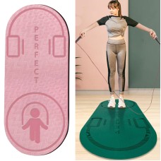 Indoor Skipping Mat Sound Insulation Shock Absorption Thickened Skipping Blanket Non-Slip Yoga Mat, Size: 140 x 60cm(Rubber Pink)