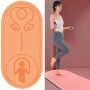 6 mm di saltare la corda di corda di ammortizzatore e isolamento sonoro per la casa di fitness muto per interno tappetino yoga (arancione)