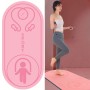 6mm Jump Rope Mat Stötdämpning och ljudisolering Hushåll inomhus Mute Fitness Träning Yoga Mat (Pink)