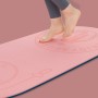 6 mm di saltare la corda di corda di ammortizzatore e isolamento sonoro per la casa di fitness muto per interno tappetino yoga (rosa)