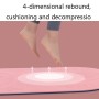 6 mm di saltare la corda di corda di ammortizzatore e isolamento sonoro per la casa di fitness muto per interno tappetino yoga (rosa + corda di salto)