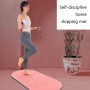 6mm Jump Rope Mat Shock Absorption and Sound Insulation Household Indoor Mute Fitness Exercise Yoga Mat(Pink + Jump Rope)