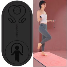 6 mm di saltare la corda di corda di ammortizzatore e isolamento sonoro per la casa di fitness muto interno tappetino yoga (Black + Jump Rope)