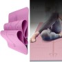 BSJ002 TPE Double couche Mat de fitness en deux couches de la ligne de fitness avec ligne de carrosserie, spécification: 183 x 61 x 0,6 cm (rose)