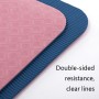 BSJ002 TPE Dubbelskikt tvåfärgade yogamattor Fitness Mat med kroppslinje, specifikation: 183 x 61 x 0,8 cm (Cherry Blossom Pink + Blue)