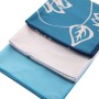 Serviette de yoga non glissante imprimée en yoga doux, taille: 185 x 65 cm (baleine en mer)