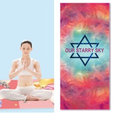 Home Yoga Towel Printing Portable Non-Slip Yoga Blanket, Colour: Sky Large