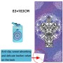 Home Yoga Towel Printing Portable Non-Slip Yoga Blanket, Colour: Elephant  Large