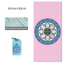 Home Yoga Towel Printing Portable Non-Slip Yoga Blanket, Colour: Dothy Flower Large + Silicone