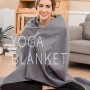 Yoga Blanket Meditation Auxiliary Blanket Yoga Supplies(Navy)