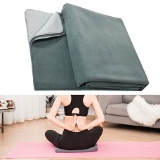 Yoga Blanket Meditation Auxiliary Blanket Yoga Supplies(Deep Gray/Light Gray)