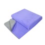 Yoga Blanket Meditation Auxiliary Blanket Yoga Supplies(Purple/Light Gray)