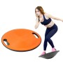 Balance Board Yoga Pone Fitness Twisting Board Träning Training Non-Slip Balance Board With Hand Grasping Hole (Orange)