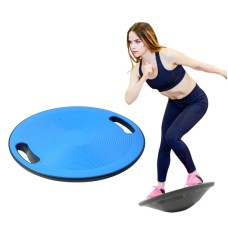 Balance Board Yoga Prone Fitness Twisting Board Exercise Training Non-Slip Balance Board with Hand Grasping Hole(Blue)