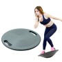 Balance Board Yoga Superside Fitness Twist Board Exercice Training Balance Balance Balance avec trou de saisie à main (gris)