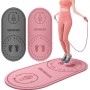 8mm TPE Sound-Absorbing and Shock-Absorbing Hopping Mat Home Inhoor Sports Fitness Mat (Pink)