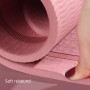 8 mm TPE che assorbono il suono e shock tappetino da salto per la casa per il fitness sport per interni (rosa)