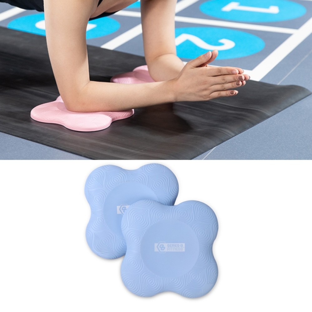 1 PC Flat Support Elbow Pads Yoga Knee Pads(Light Blue)