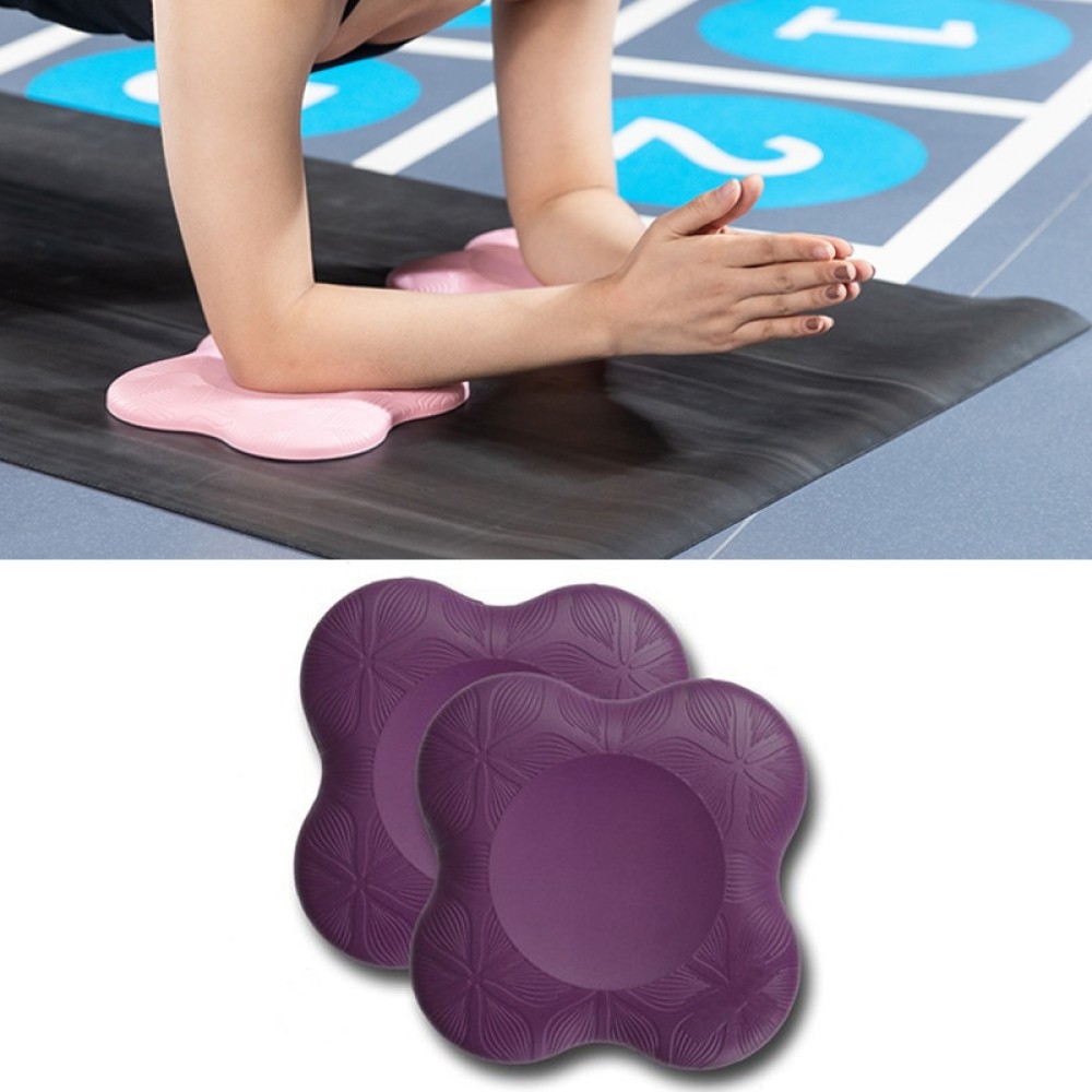 1 PC Flat Support Elbow Pads Yoga Knee Pads(Purple)