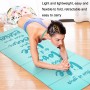 YM15C Portable Travel Thick Fold Yoga Pad Student NNAP MAT, Tjocklek: 2mm (grå)