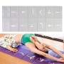 YM15C Portable Travel Thick Fold Yoga Pad Student NNAP MAT, Tjocklek: 5mm (ljusgrå tryck)