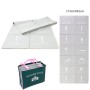 YM15C Portable Travel Thick Fold Yoga Pad Student NNAP MAT, Tjocklek: 5mm (ljusgrå tryck)