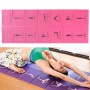 YM15C Tragbares Reisen Dicke Falten -Yoga -Pad -Student NNAP -Matte, Dicke: 5 mm (Rose Rot Druck)