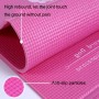 YM15C Portable Travel Thick Fold Yoga Pad Student Nnap Mat, Thickness: 5mm (Rose Red Print)