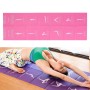 YM15C Portable Travel Thick Fold Yoga Pad Student NNAP MAT, Tjocklek: 5mm (Light Rose Red Print)