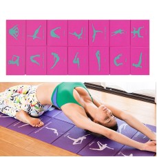 YM15C Portable Travel Thick Fold Yoga Pad Student Nnap Mat, Thickness: 8mm (Rose Red Print)