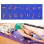 YM15C Voyage portable épais pli de yoga tampon nnap tapis nnap, épaisseur: 8 mm (imprimé bleu)