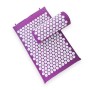 TPE + Sponge Acupunkture Acupoint -kivun akupunktiohierontatyyny Yoga Mat + Tyynyjoukko (violetti)