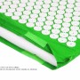 TPE + Sponge Acupuncture Acupoint Pain Relief Acupuncture Massage Pad Yoga Mat + Pillow Set (Green)