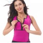 Neoprene Corset Yoga Vest Sweat Suit მშობიარობის შემდგომი მუცლის ქამარი, ზომა: S (ვარდის წითელი)