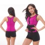 Neoprene Corset Yoga Vest Sweat Suit მშობიარობის შემდგომი მუცლის ქამარი, ზომა: S (ვარდის წითელი)