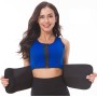 氯丁橡胶紧身胸衣瑜伽背心汗衣套装产后腹部腰带，大小：M（蓝色）