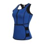 氯丁橡胶紧身胸衣瑜伽背心汗衣套装产后腹部腰带，大小：M（蓝色）