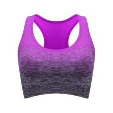 High Stretch Breathable Fitness Women Padded Sports Bra, Size:S(Violet)