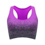 High Stretch Breathable Fitness Women Padded Sports Bra, Size:L(Violet)