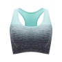 Reggiseno sportivo imbottito di fitness trasparente ad est, dimensioni: L (verde)