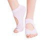 Ein Paar Open Tode Open Intep Anti -Rutsch Sport weiblicher Yoga -Socken, Größe: 34 - 39 (EUR) (hellrosa)