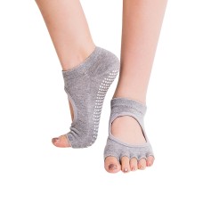 Une paire ouverte ouverte ouverte Intepep antidérapant sportif de yoga femelle, taille: 34 - 39 (EUR) (gris clair)