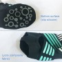 1 Pair Anti-Slip Yoga Socks Toeless Pilates Socks Ballet Yoga Pilates Barre Shoes for Women, 225-230mm Foot Length(Green)