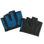 Guantes de yoga de medio dedo Guantes de gimnasia deportivos antideslizantes Protector de palma de gimnasia, tamaño: S, circunferencia de la palma: 17.5 cm (azul)