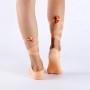 2 coppie Ladies Lace-Up Ballet Dancing e Yoga Anti-Slip Toe Socks (arancione chiaro)