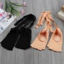 2 coppie Ladies Lace-Up Ballet Dancing e Yoga Anti-Slip Toe Socks (arancione chiaro)