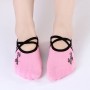 1 Pair Sports Yoga Socks Slipper for Women Anti Slip Lady Damping Bandage Pilates Sock(Pink)
