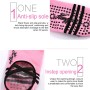 1 Pair Sports Yoga Socks Slipper for Women Anti Slip Lady Damping Bandage Pilates Sock(Black)